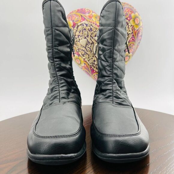 Totes Erin Waterproof Snow Gray Boots Size 10 - Picture 4 of 11